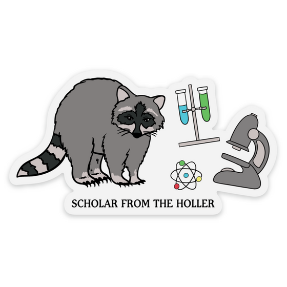 Raccoon Scholar - Sticker