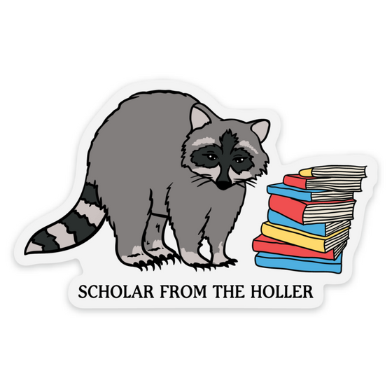 Raccoon Scholar - Sticker