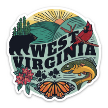  West Virginia Icons - Sticker