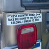 Swear to God (Black and White) - Bumper Magnet