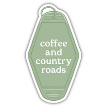  Coffee and Country Roads - Sticker