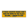 Swear to God (Blue and Gold) - Bumper Magnet
