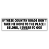 Swear to God (Black and White) - Bumper Magnet