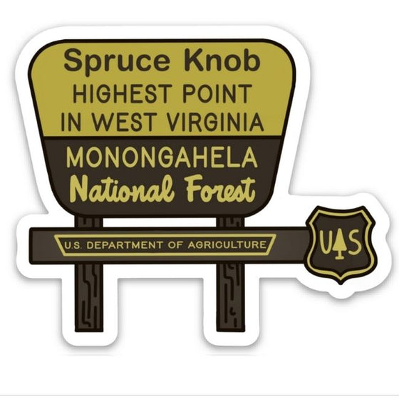 Spruce Knob - Sticker