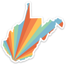  Rainbow Beams - West Virginia Sticker