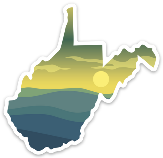 Blue Ridges West Virginia - Sticker