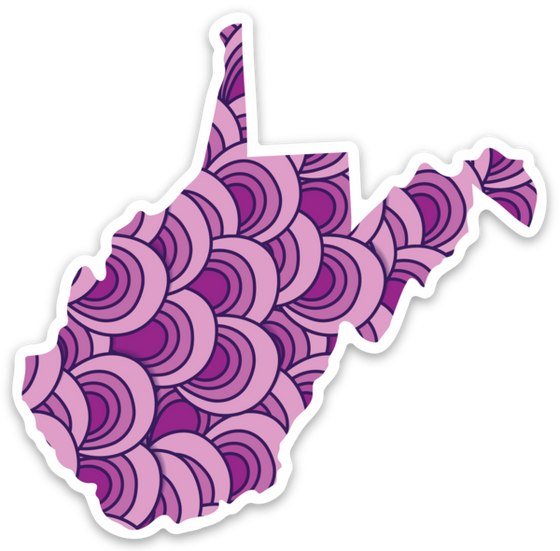 Groovy Grapes - West Virginia Sticker
