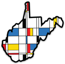  Modrian West Virginia Sticker